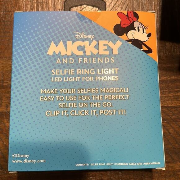 DISNEY Minnie Mouse Selfie Ring Light iPhone Android IOS - Picture 3 of 3